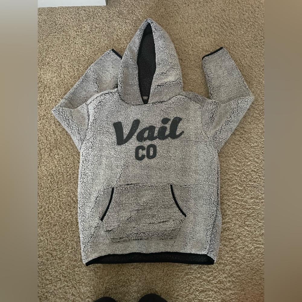 Vail, Colorado sherpa hoodie